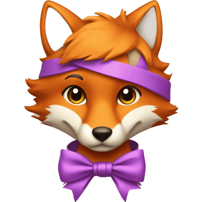 fox with ribbon emoji