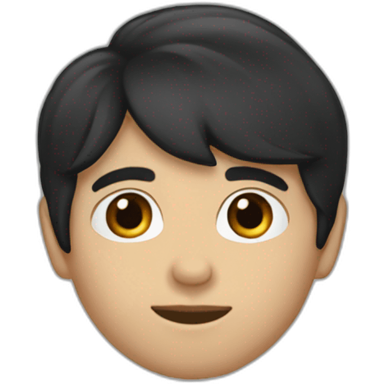 Nico caucasian Black hair emoji emoji