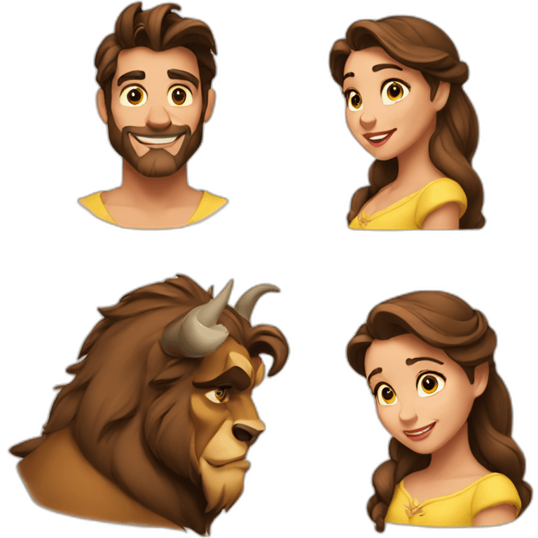 The beauty and the beast emoji