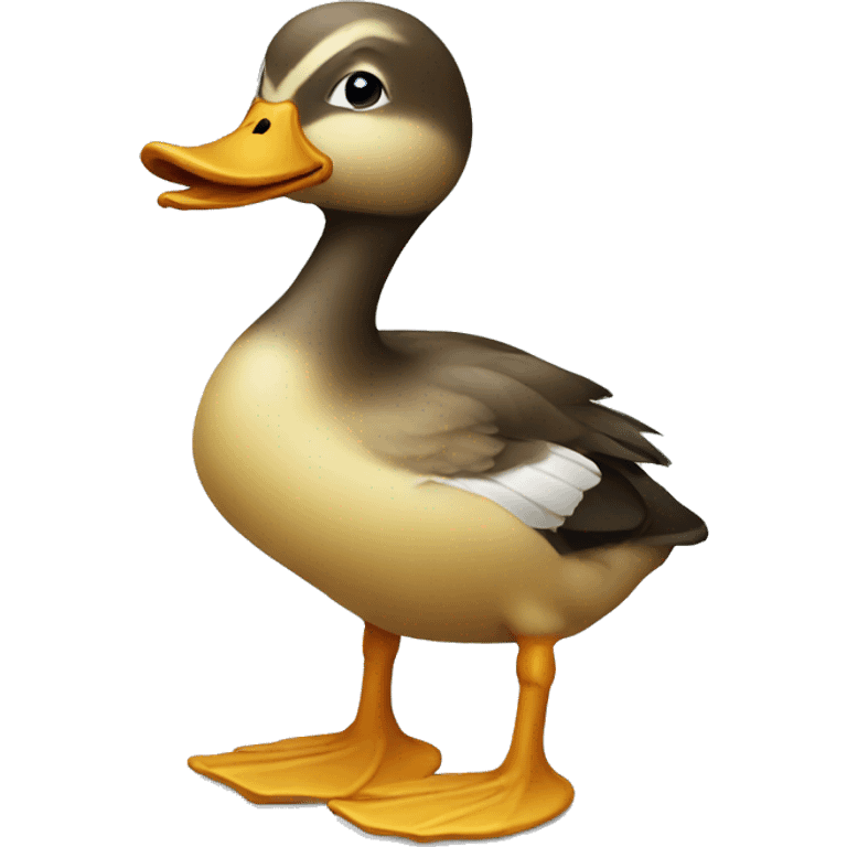 A sad duck emoji