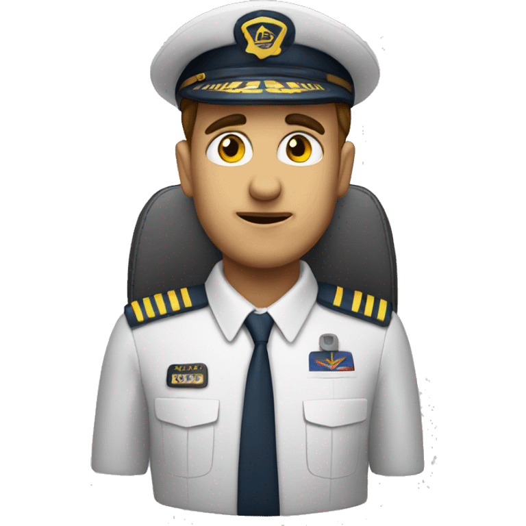 Nervous pilot emoji