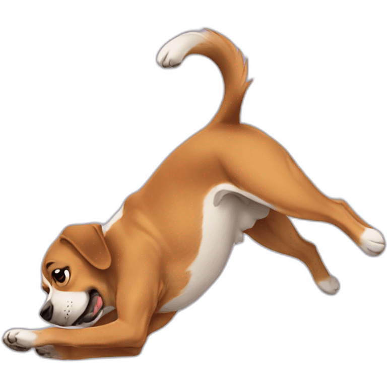 dog doing backflip emoji