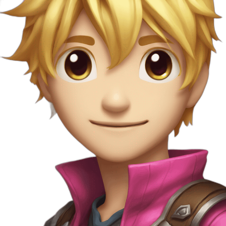 Ezreal league of legends pink emoji