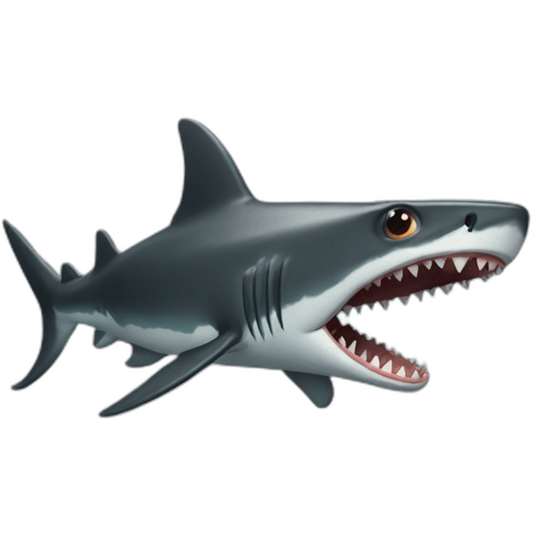 Toothless eight-legged shark emoji