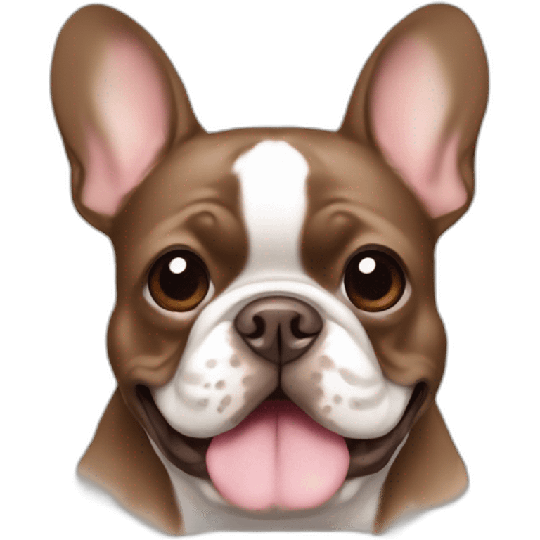 All Brown french bulldog emoji