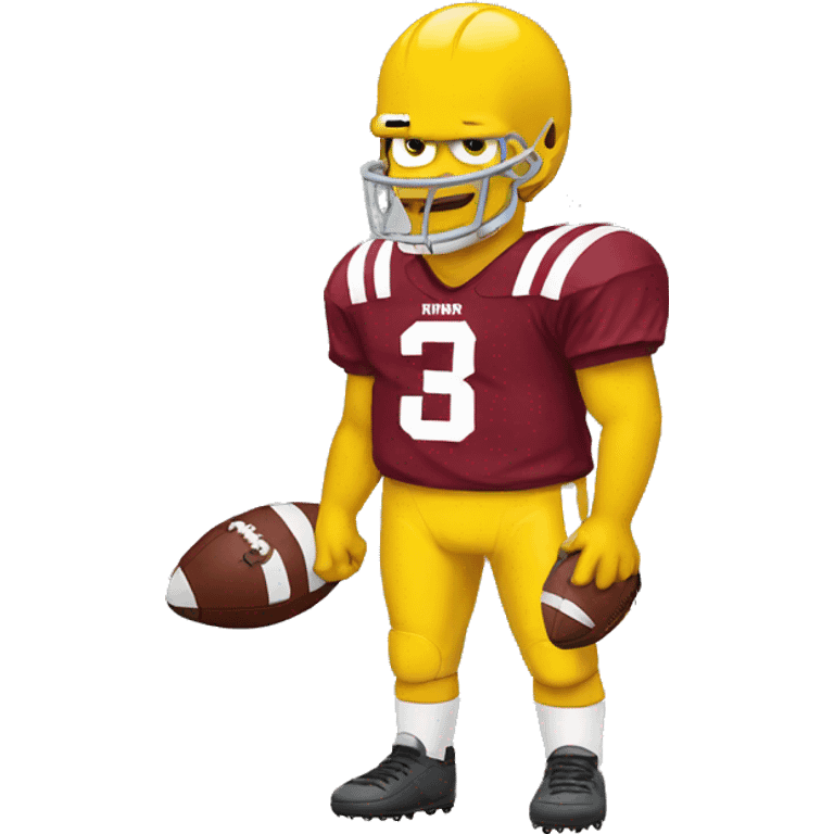 simpson football emoji