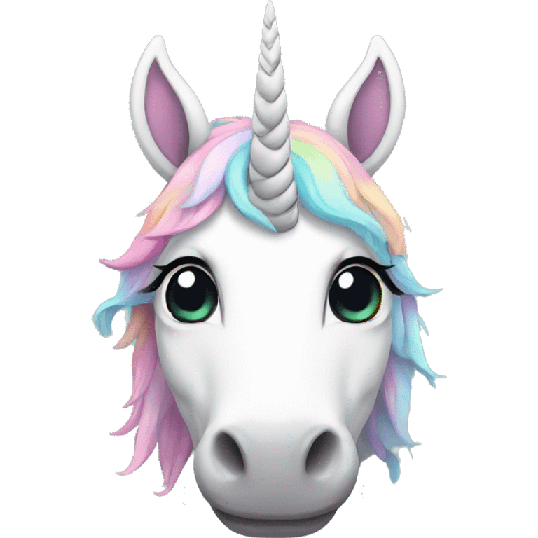 unicorn frontal drawn emoji