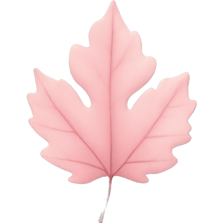 autumn light pink leaf emoji