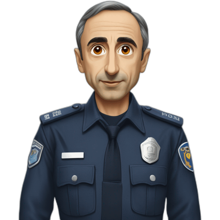 ÉRIC ZEMMOUR Police nationale français emoji