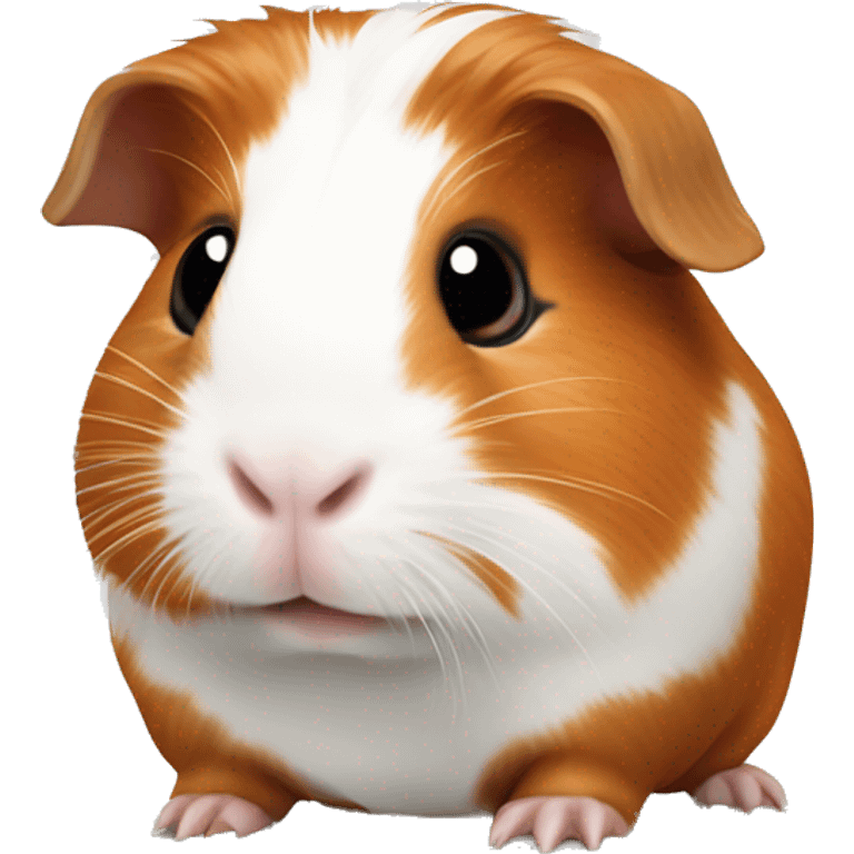 cute guinea pig red with white spots emoji