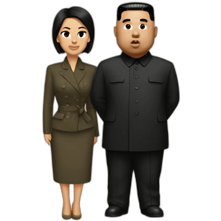 kanye west and kim jong un emoji