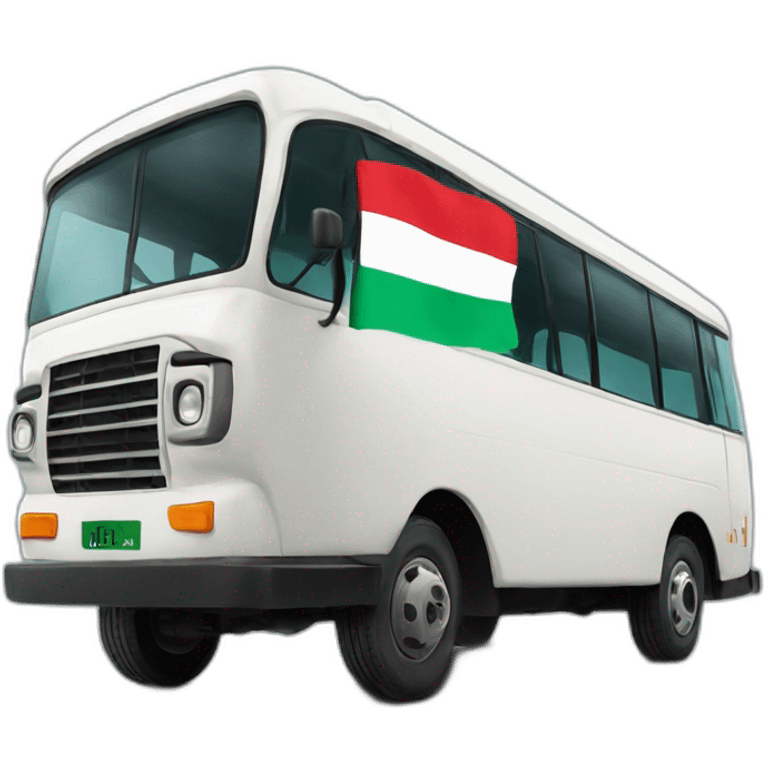 Buss with uae flag emoji