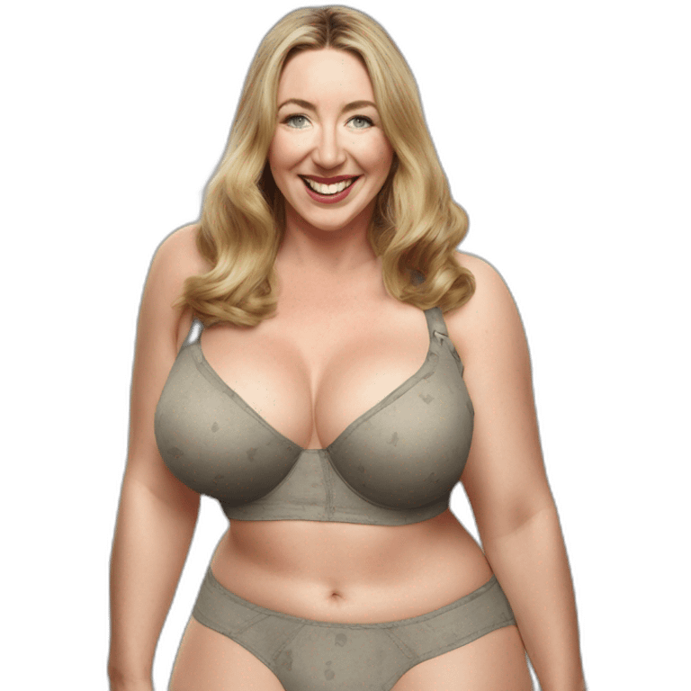 Plus size Victoria Coren German ww2 underwear model mash potato party emoji