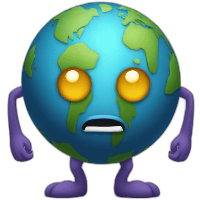 planet with arms and legs emoji