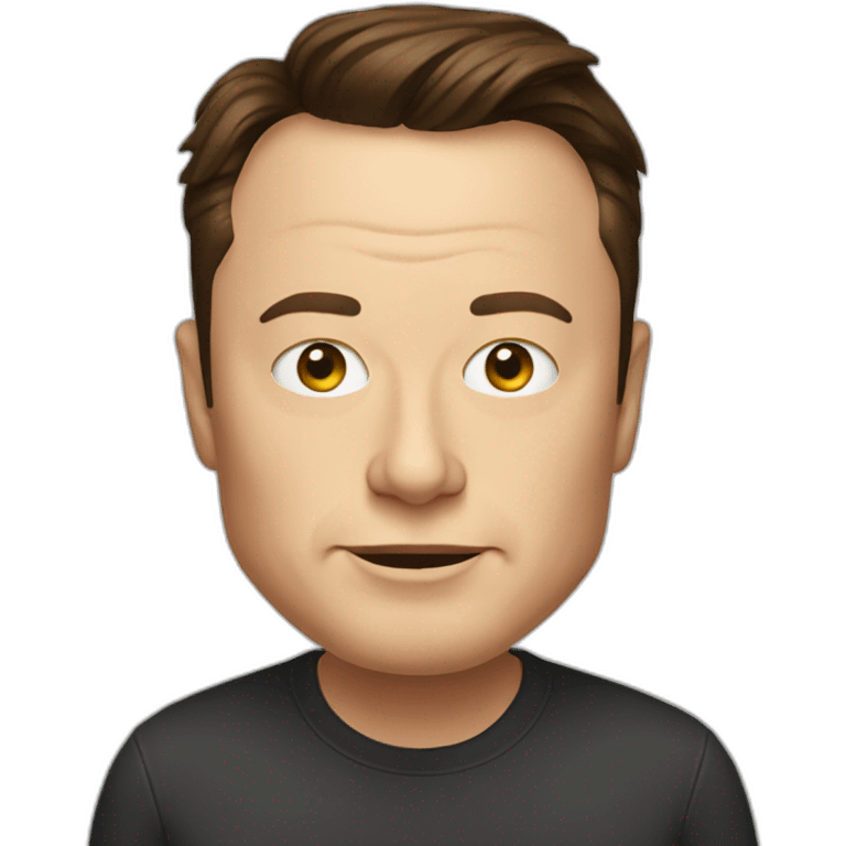 Elon Musk big head emoji