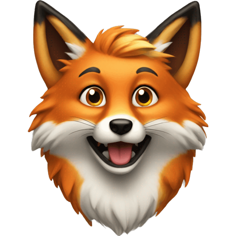 Party fox emoji