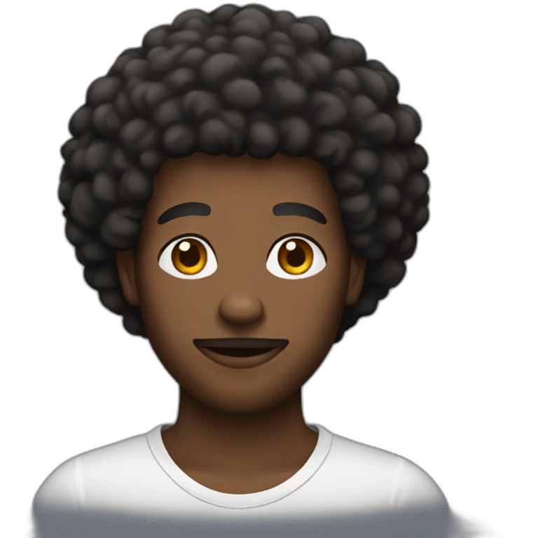 afro guy emoji