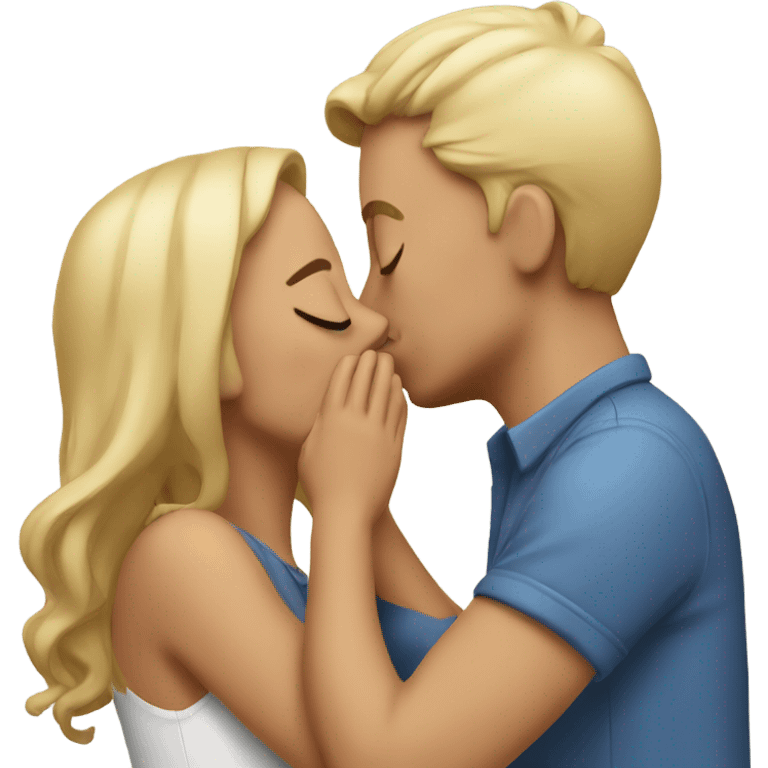 Couple kissing emoji