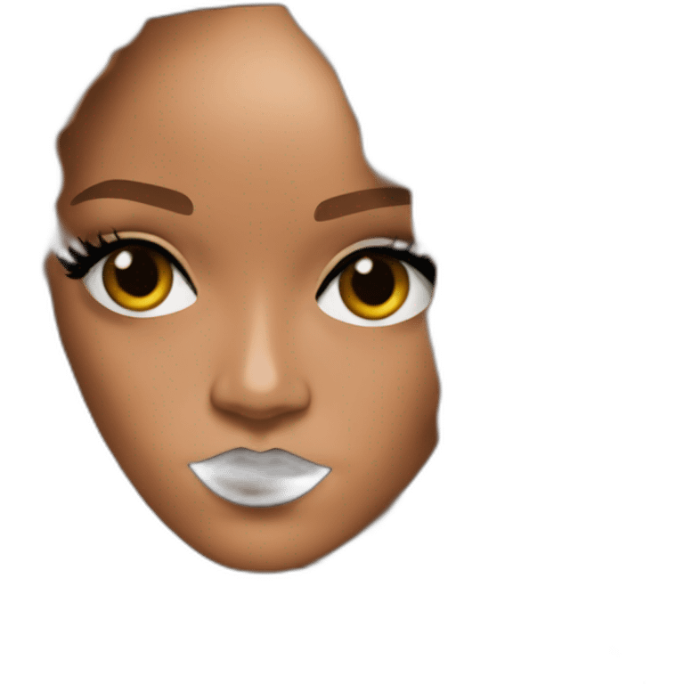 Rihanna at met gala emoji