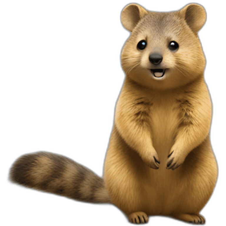 Quokka che va in moto emoji