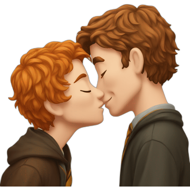 Harry Potter kissing Ron emoji