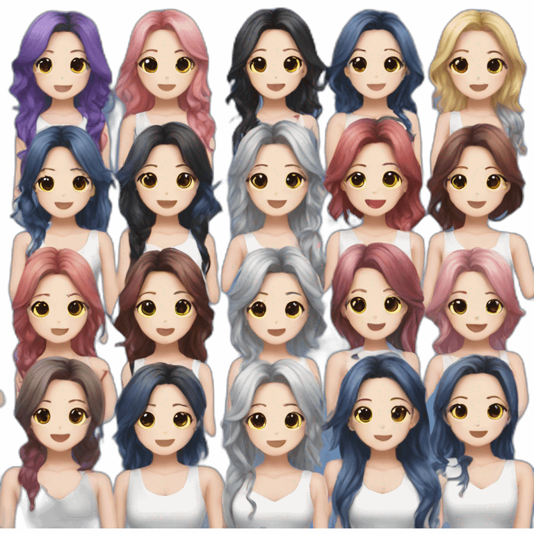 Twice kpop girl group emoji