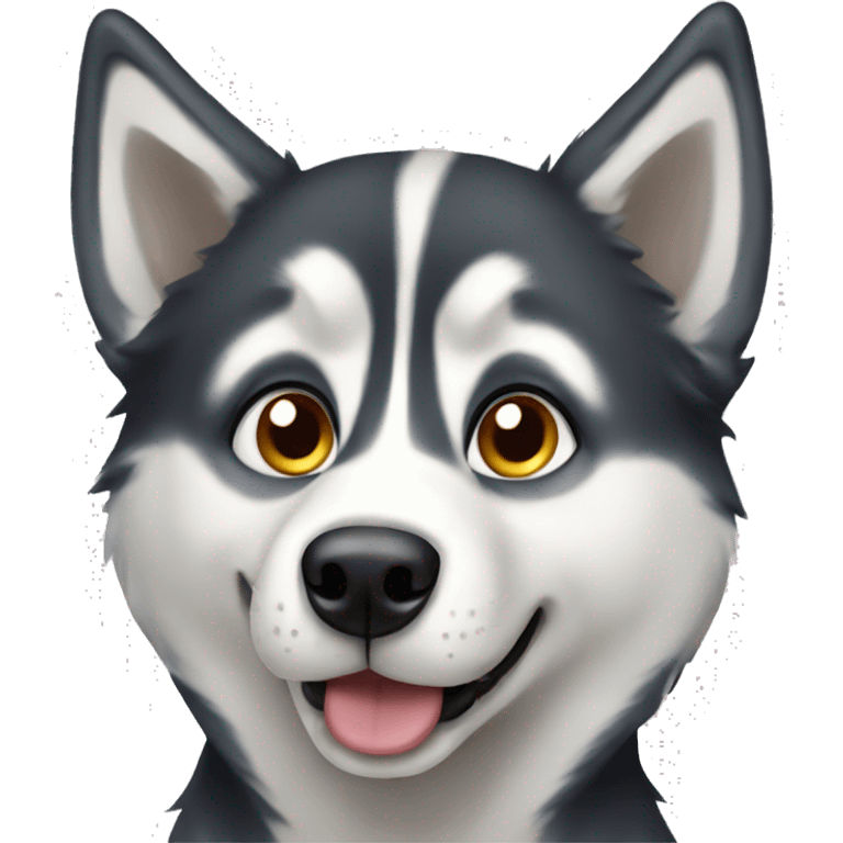 dog husky emoji