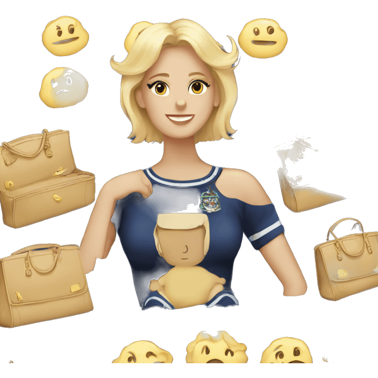 Navy Birkin  emoji