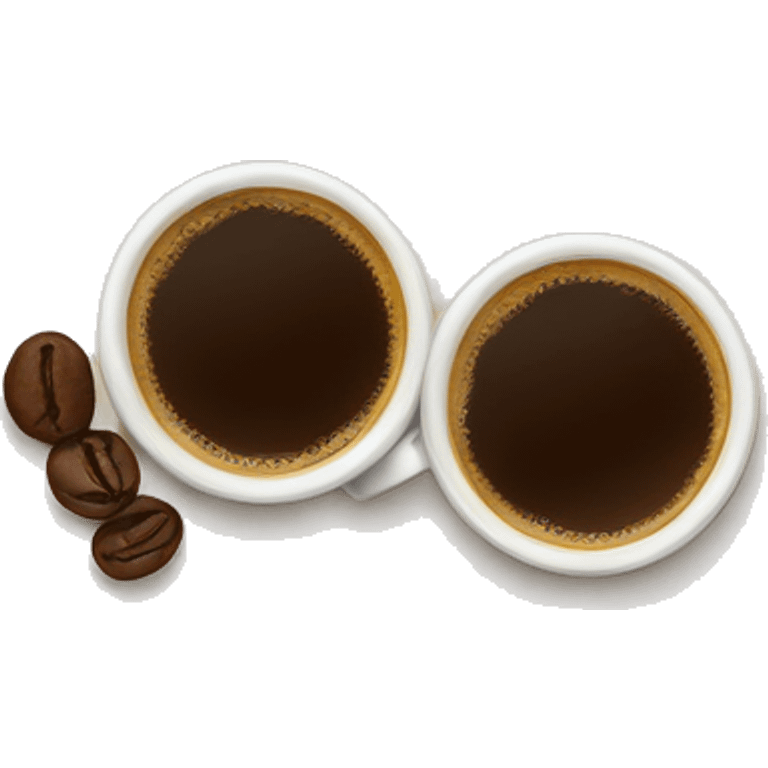 Two cups of coffee emoji