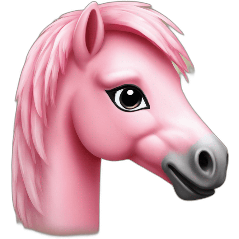 flamant-rose poney fume emoji