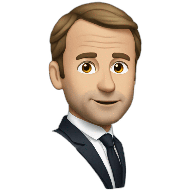 Macron qui rap emoji