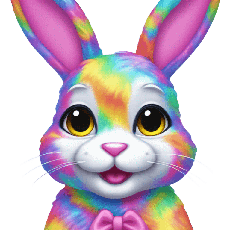 Lisa frank bunny emoji