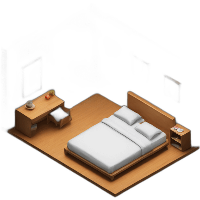 japandi-bed-room-3/4-top-angle-with-grey-backdrop emoji