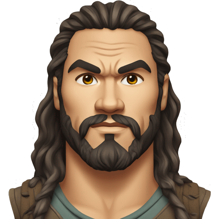 realistic jason momoa wearing tee emoji