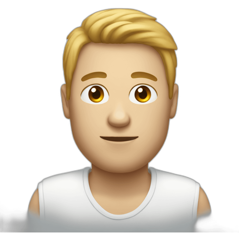 Male human from toilet bowl emoji