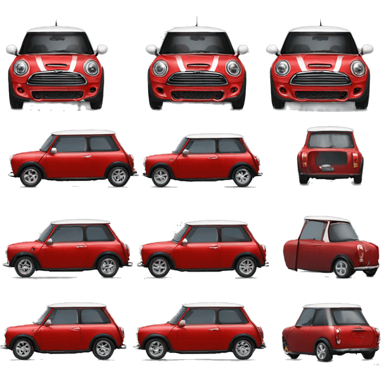 Red mini cooper  emoji