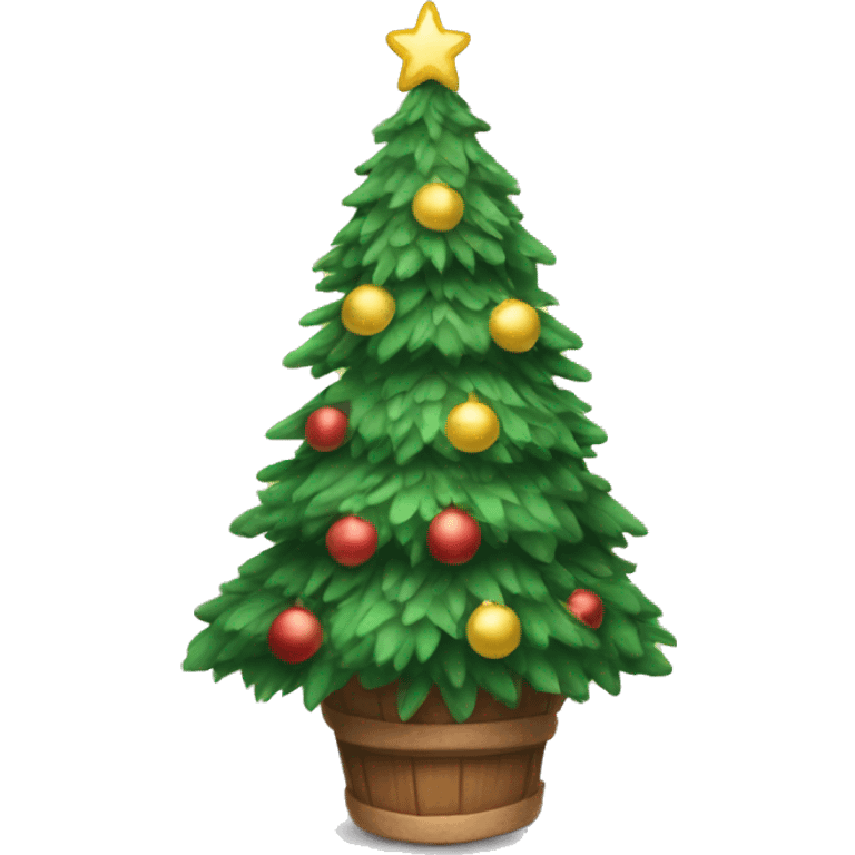 Cozy christmas tree emoji