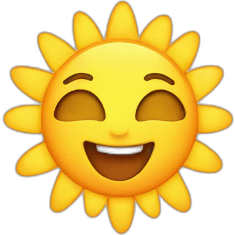 A cute sun emoji