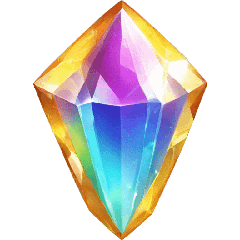 Shiny sparkly colorful crystal gem shard emoji