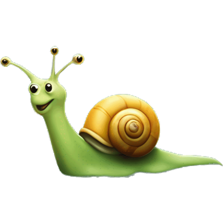 small snail in a swamp emoji