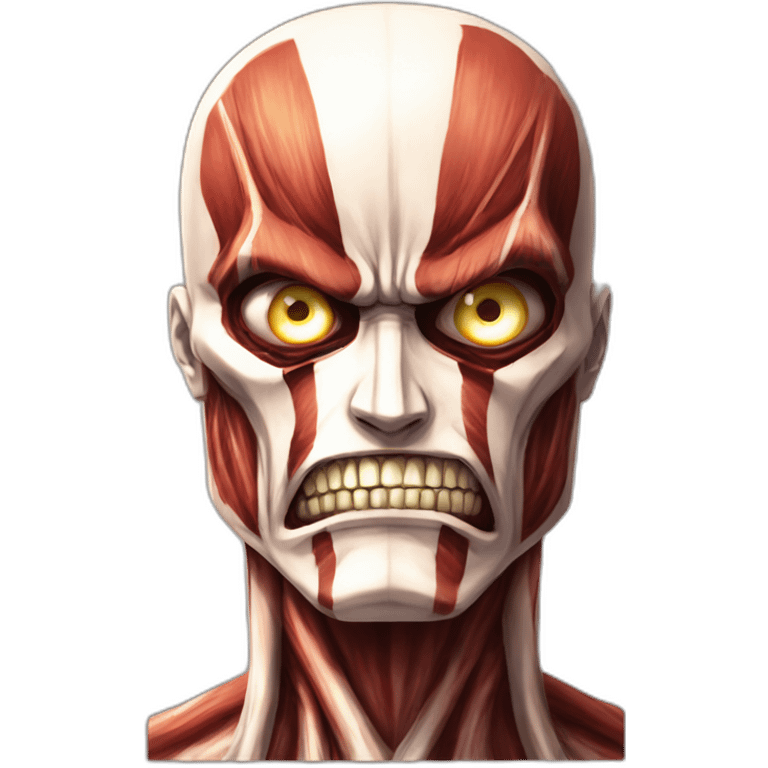 Colossal titan from attack on titan emoji