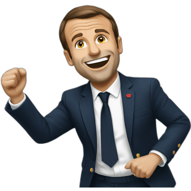 Macron qui danse emoji