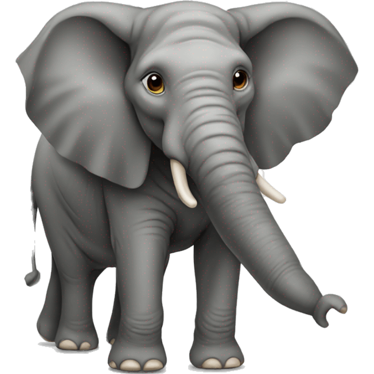 Elephant without trunk emoji