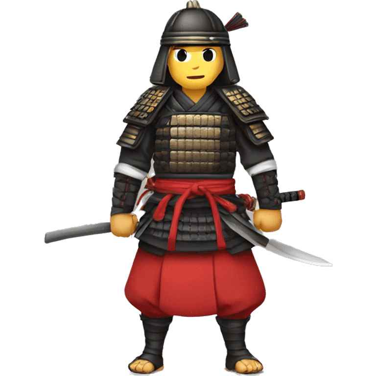 gunner samurai with traditional clothes  emoji