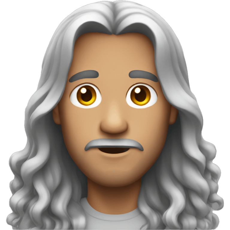 Man with long hair  emoji