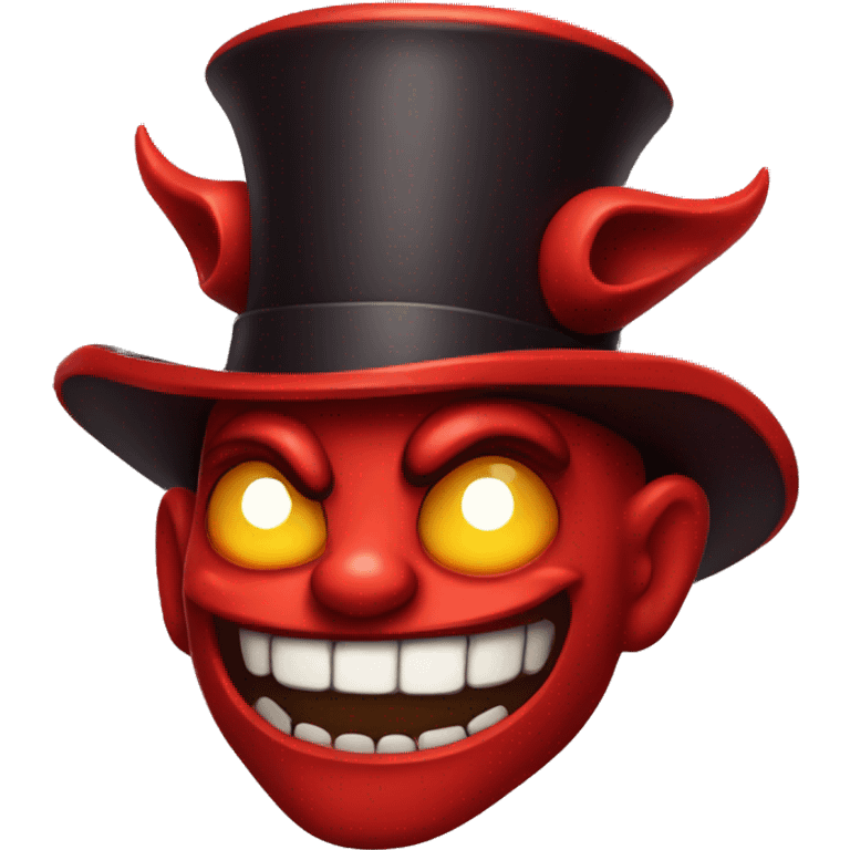 Devil with tophat emoji