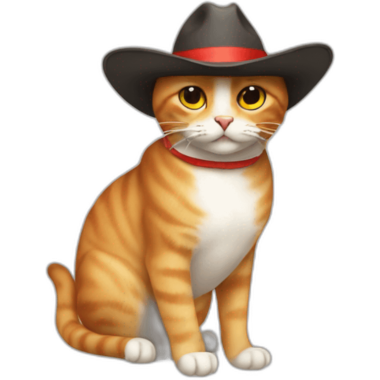 gato con sombrero rojo emoji