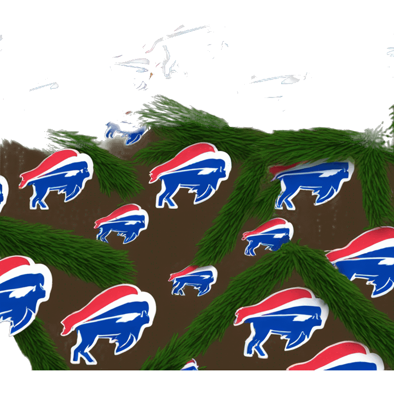 Buffalo bills Christmas tree emoji