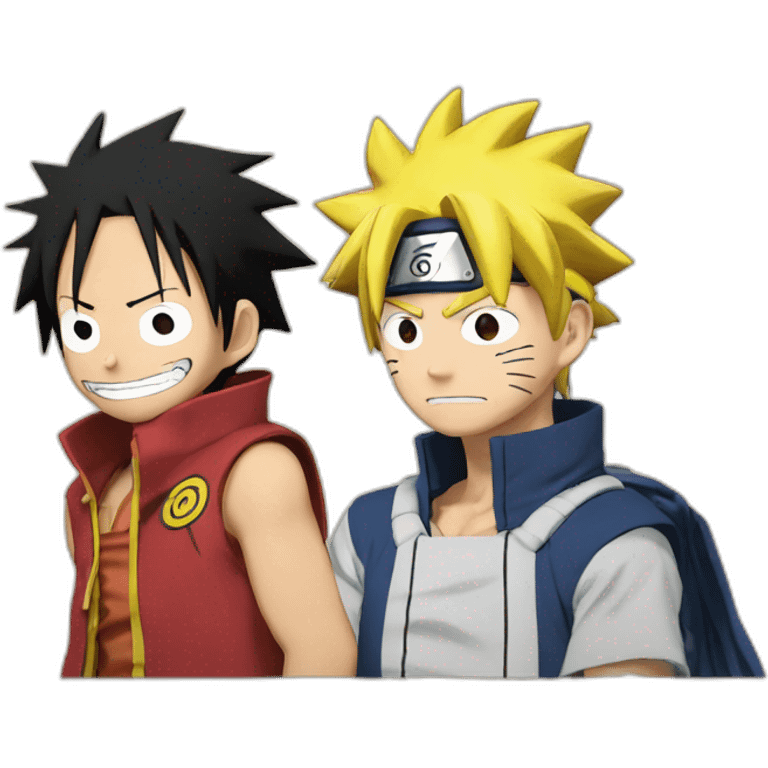 Luffy with Naruto  emoji