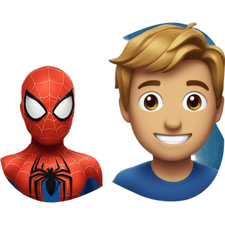 Spider man and apple emoji